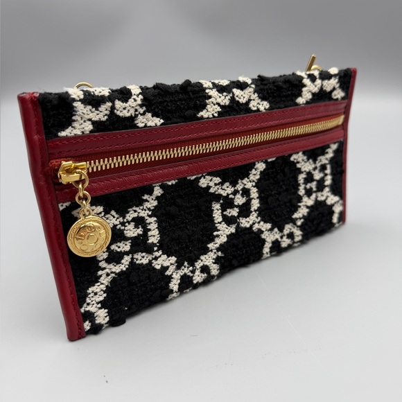 Gucci Handbags - Gucci Raja Tweed Pochette with Gold Chain